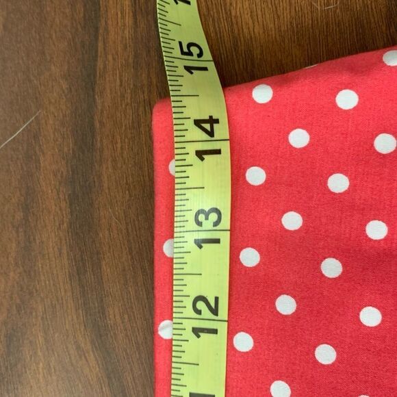 Ann Taylor Pink White Polka Dot Pencil Skirt - Picture 7 of 8